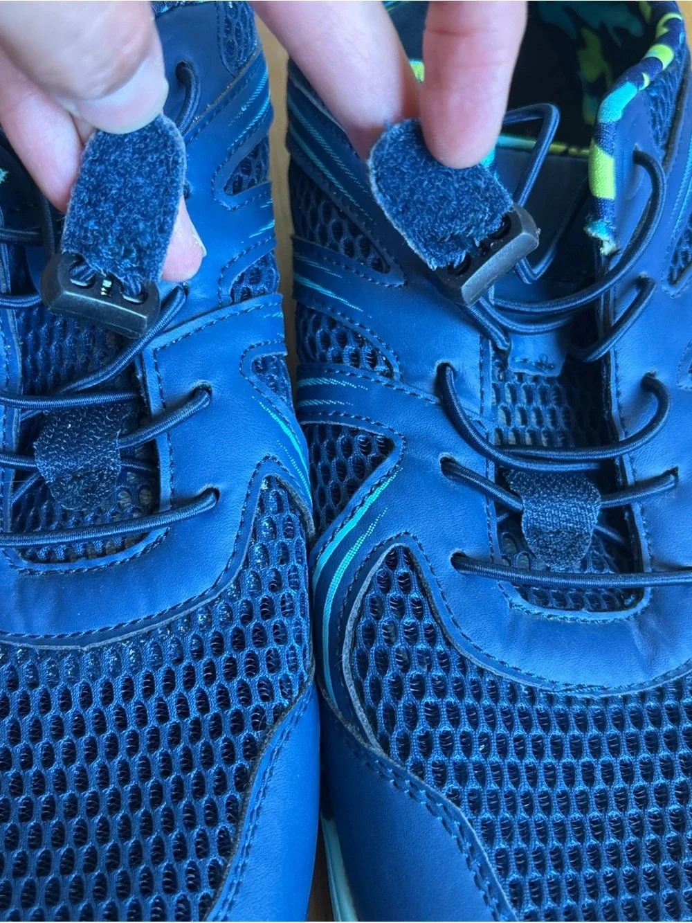 FJ Barefoot Minimalist Water shoes Sneakers Blue Green Mesh Men’s Size 43 9.5 10